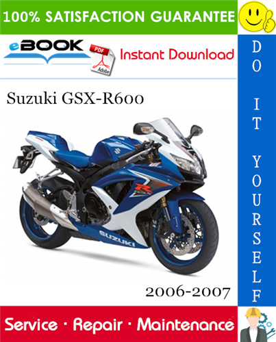 Thumbnail ☆☆ Best ☆☆ Suzuki GSX-R600 Motorcycle Service Repair Manual 2006-2007 Download
