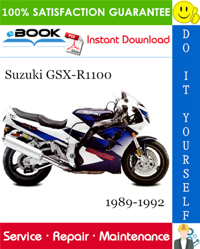 Thumbnail ☆☆ Best ☆☆ Suzuki GSX-R1100 Motorcycle Service Repair Manual 1989-1992 Download