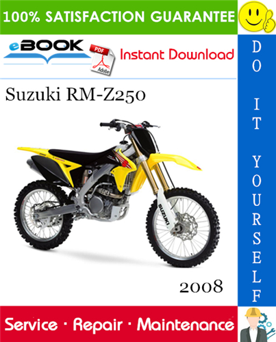 Thumbnail ☆☆ Best ☆☆ 2008 Suzuki RM-Z250 Motorcycle Service Repair Manual 