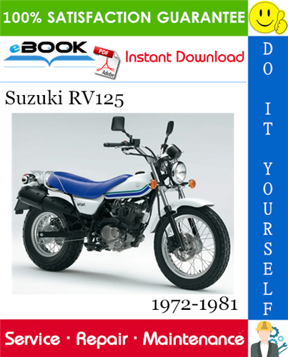 Thumbnail ☆☆ Best ☆☆ Suzuki RV125 Motorcycle Service Repair Manual 1972-1981 Download