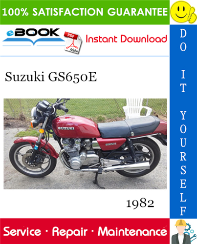 Thumbnail ☆☆ Best ☆☆ 1982 Suzuki GS650E Motorcycle Service Repair Manual