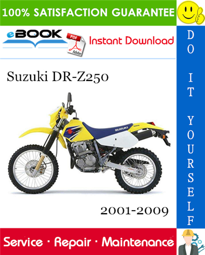 Thumbnail ☆☆ Best ☆☆ Suzuki DR-Z250 Motorcycle Service Repair Manual 2001-2009 Download