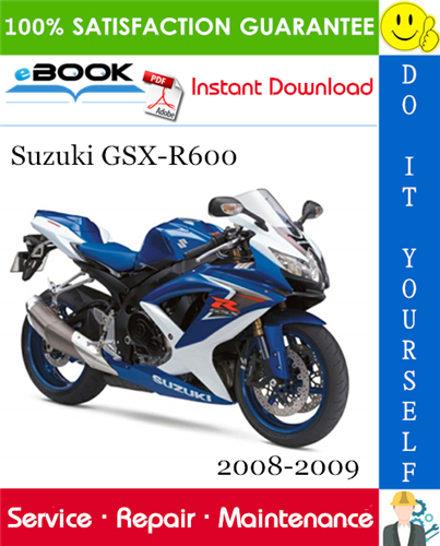 Thumbnail ☆☆ Best ☆☆ Suzuki GSX-R600 Motorcycle Service Repair Manual 2008-2009 Download