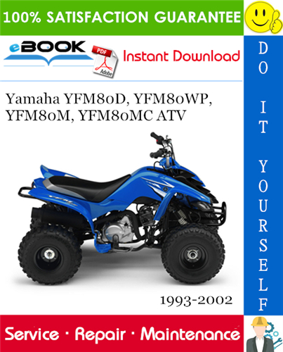 Thumbnail ☆☆ Best ☆☆ Yamaha YFM80D, YFM80WP, YFM80M, YFM80MC ATV Service Repair Manual 1993-2002 Download