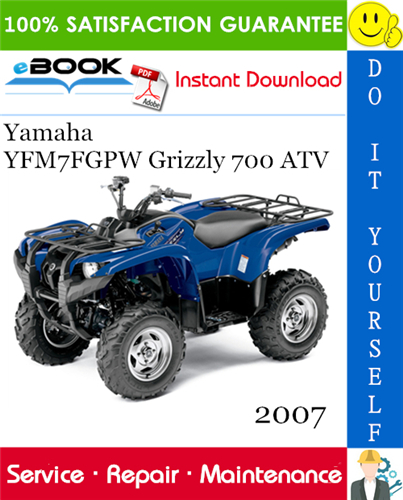 Thumbnail ☆☆ Best ☆☆ 2007 Yamaha YFM7FGPW Grizzly 700 ATV Service Repair Manual 