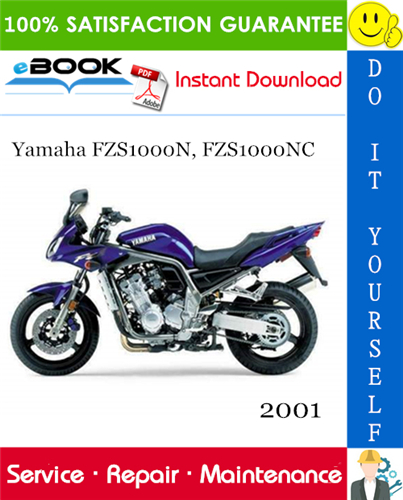 Thumbnail ☆☆ Best ☆☆ 2001 Yamaha FZS1000N, FZS1000NC Motorcycle Service Repair Manual