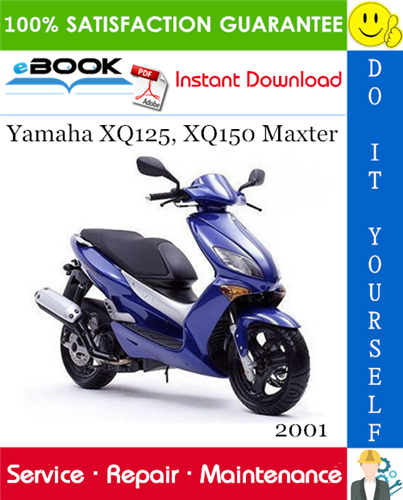 Thumbnail ☆☆ Best ☆☆ 2001 Yamaha XQ125, XQ150 Maxter Scooter Service Repair Manual