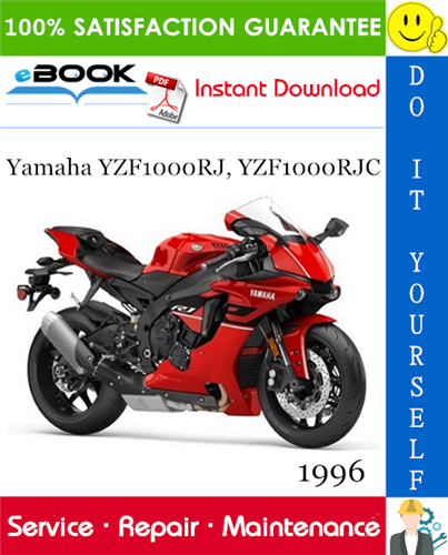 Thumbnail ☆☆ Best ☆☆ 1996 Yamaha YZF1000RJ, YZF1000RJC Motorcycle Service Repair Manual
