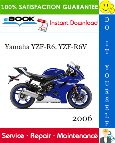 Thumbnail ☆☆ Best ☆☆ 2006 Yamaha YZF-R6, YZF-R6V Motorcycle Service Repair Manual 