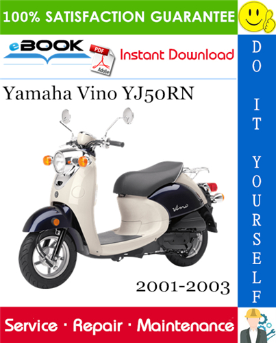 Thumbnail ☆☆ Best ☆☆ Yamaha Vino YJ50RN Scooter Service Repair Manual 2001-2003 Download