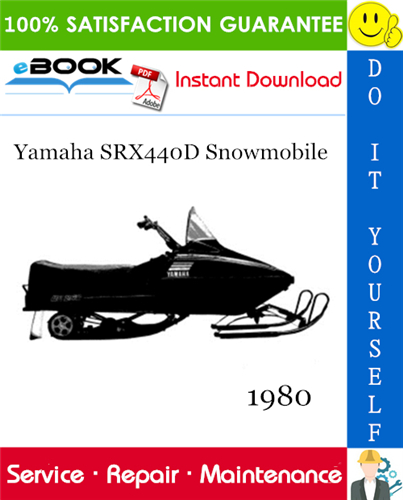Thumbnail ☆☆ Best ☆☆ 1980 Yamaha SRX440D Snowmobile Service Repair Manual