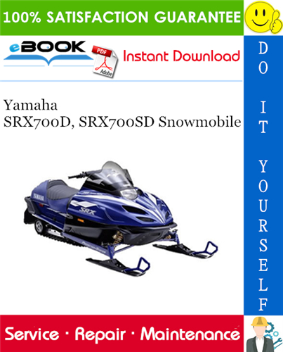 Thumbnail ☆☆ Best ☆☆ Yamaha SRX700D, SRX700SD Snowmobile Service Repair Manual