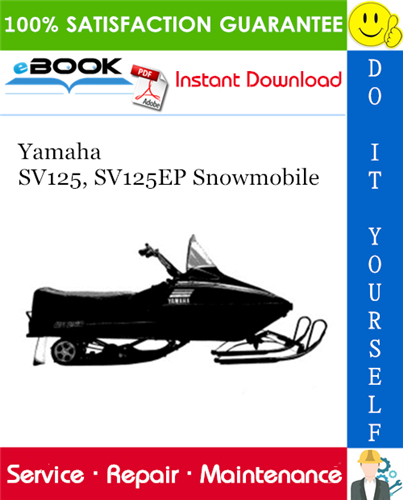 Thumbnail ☆☆ Best ☆☆ Yamaha SV125, SV125EP Snowmobile Service Repair Manual