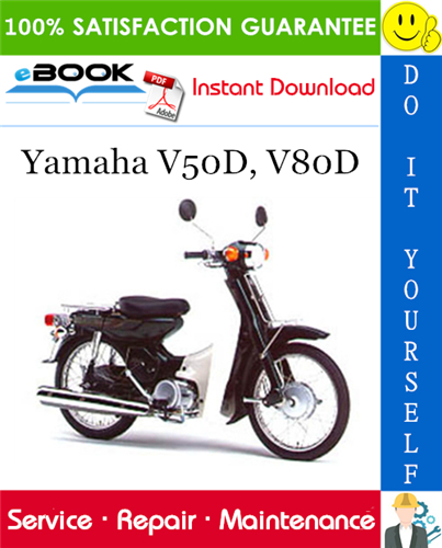 Thumbnail ☆☆ Best ☆☆ Yamaha V50D, V80D Scooter Service Repair Manual