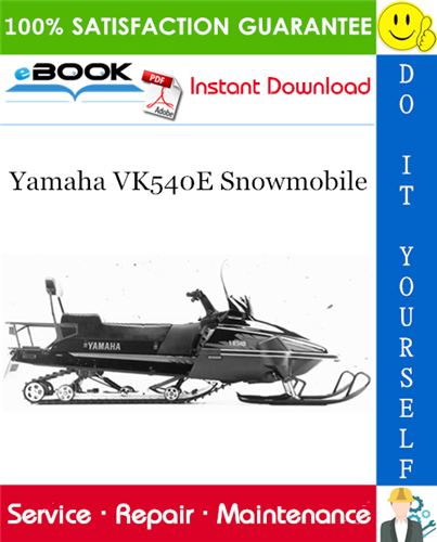 Thumbnail ☆☆ Best ☆☆ Yamaha VK540E Snowmobile Service Repair Manual