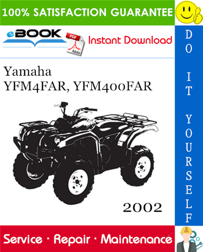 Thumbnail ☆☆ Best ☆☆ 2002 Yamaha YFM4FAR, YFM400FAR ATV Service Repair Manual