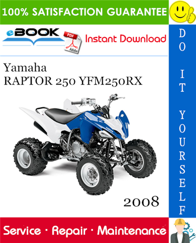 Thumbnail ☆☆ Best ☆☆ 2008 Yamaha RAPTOR 250 YFM250RX ATV Service Repair Manual 
