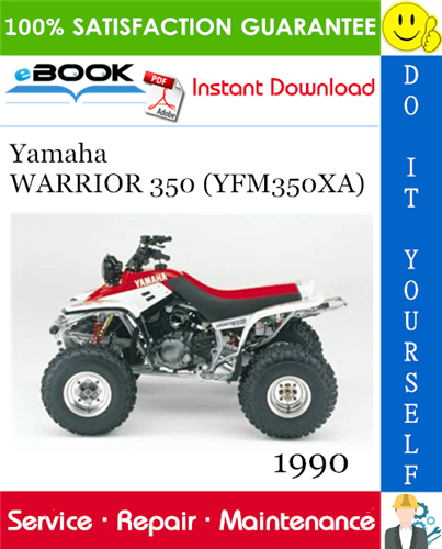 Thumbnail ☆☆ Best ☆☆ 1990 Yamaha WARRIOR 350 (YFM350XA) ATV Service Repair Manual 