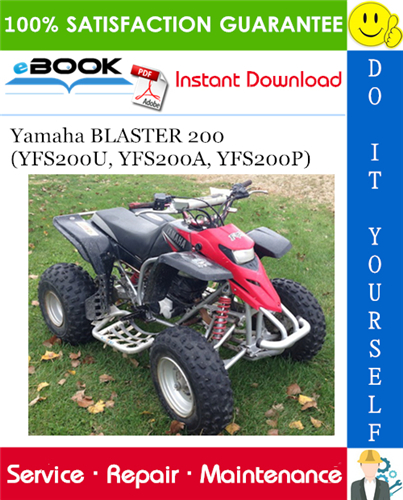 Thumbnail ☆☆ Best ☆☆ Yamaha BLASTER 200 (YFS200U, YFS200A, YFS200P) ATV Service Repair Manual