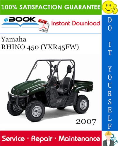 Thumbnail ☆☆ Best ☆☆ 2007 Yamaha RHINO 450 (YXR45FW) Supplementary Service Manual