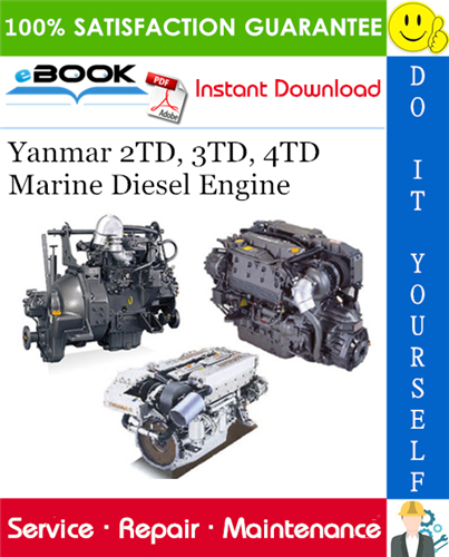 Thumbnail ☆☆ Best ☆☆ Yanmar 2TD, 3TD, 4TD Marine Diesel Engine Service Repair Manual 