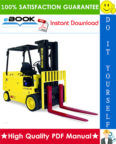 Thumbnail ☆☆ Best ☆☆ Hyster E60B, E70B, E80B, E100B, E120B (B098) Electric Forklift Trucks Service Repair Manual