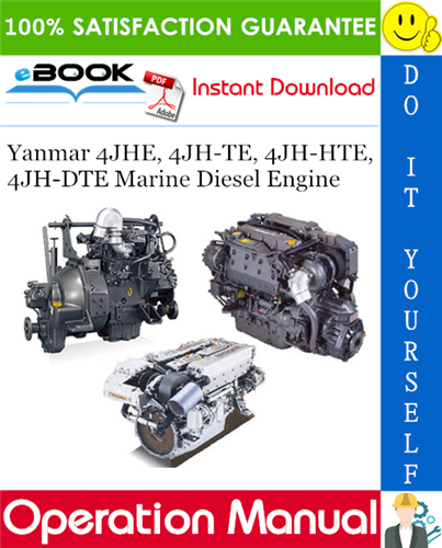 Thumbnail ☆☆ Best ☆☆ Yanmar 4JHE, 4JH-TE, 4JH-HTE, 4JH-DTE Marine Diesel Engine Operation Manual