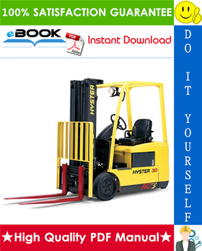 Thumbnail ☆☆ Best ☆☆ Hyster J40Z, J50Z, J60Z, J65Z (B416) Electric Forklift Trucks Service Repair Manual