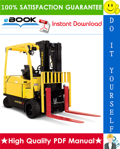 Thumbnail ☆☆ Best ☆☆ Hyster E3.50XL, E4.00XL, E4.50XLS, E5.50XL (Pre-SEM) [C098] Electric Forklift Trucks Service Repair Manual