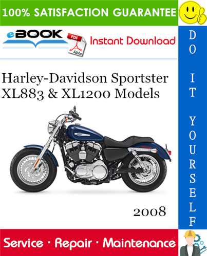 Thumbnail ☆☆ Best ☆☆ 2008 Harley-Davidson Sportster XL883 & XL1200 Models (XL883, XL883R, XL883L Low, XL883C Custom, XL1200N Nightster, XL1200L Low, XL1200R Roadster, XL1200C Custom)