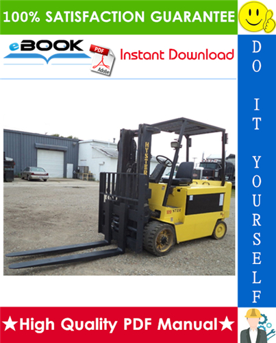 Thumbnail ☆☆ Best ☆☆ Hyster E70XL, E80XL, E100XL, E100XLS, E120XL (Pre-SEM) [C098] Electric Forklift Trucks Service Repair Manual