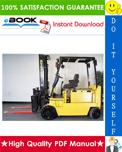 Thumbnail ☆☆ Best ☆☆ Hyster E80XL3, E100XL3, E120XL3, E100XL3S (C098) Forklift Trucks Service Repair Manual