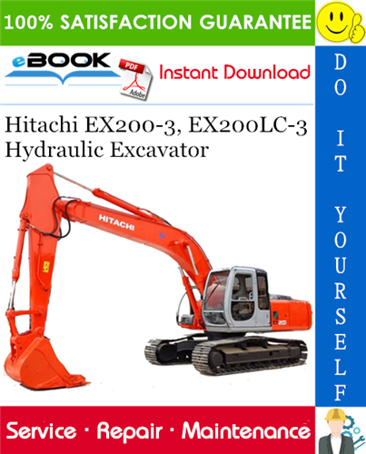 Thumbnail ☆☆ Best ☆☆ Hitachi EX200-3, EX200LC-3 Hydraulic Excavator Service Repair Manual