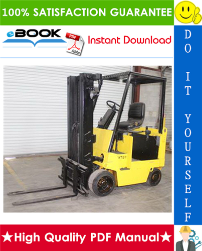 Thumbnail ☆☆ Best ☆☆ Hyster E40XL, E50XL, E60XL (C108) Forklift Trucks Service Repair Manual