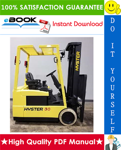 Thumbnail ☆☆ Best ☆☆ Hyster J30XMT, J35XMT, J40XMT (C160) Forklift Trucks Service Repair Manual