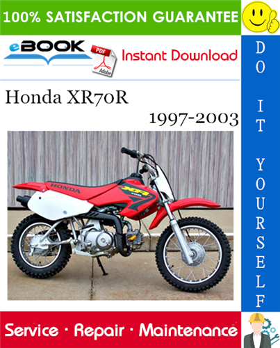 Thumbnail ☆☆ Best ☆☆ Honda XR70R Motorcycle Service Repair Manual 1997-2003 Download