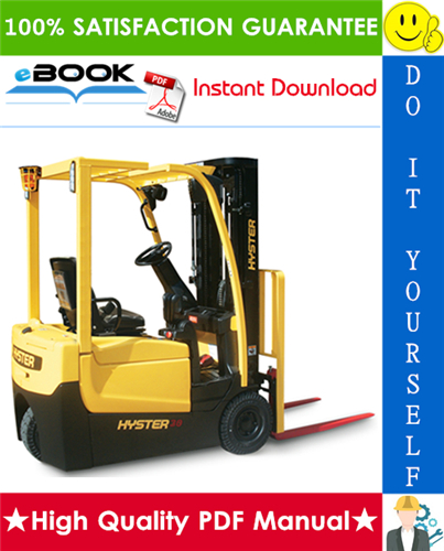 Thumbnail ☆☆ Best ☆☆ Hyster A25XNT, A30NXT (D203) 3-Wheel Electric Forklift Trucks Service Repair Manual