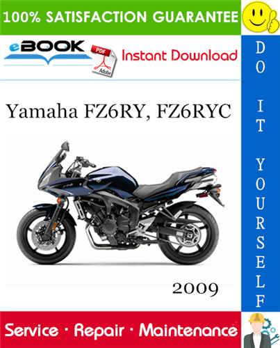 Thumbnail ☆☆ Best ☆☆ 2009 Yamaha FZ6RY, FZ6RYC Motorcycle Service Repair Manual 