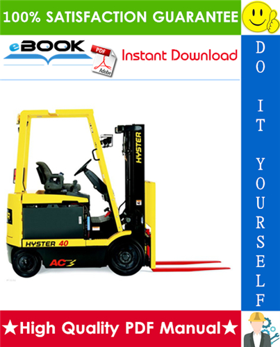 Thumbnail ☆☆ Best ☆☆ Hyster E25Z, E30Z, E35Z, E40Z (E114) Electric Forklift Trucks Service Repair Manual