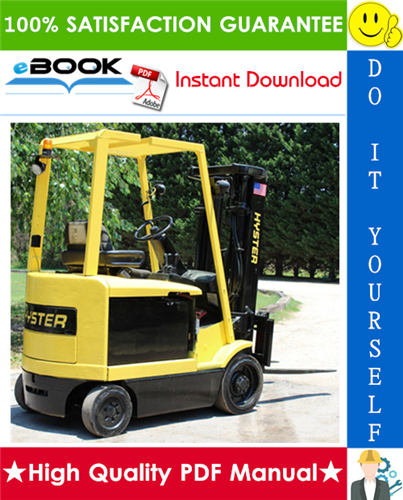 Thumbnail ☆☆ Best ☆☆ Hyster E40XM, E45XM, E50XM, E55XM, E60XM, E65XM (Pre-SEM) [F108] Cushion Tire Sit-Down Rider Electric Lift Trucks Service Repair Manual