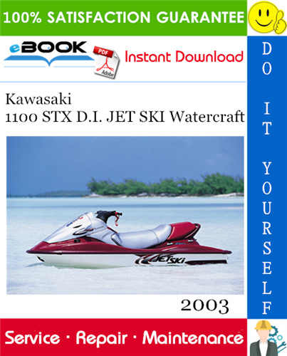 Thumbnail ☆☆ Best ☆☆ 2003 Kawasaki 1100 STX D.I. JET SKI Watercraft Service Repair Manual
