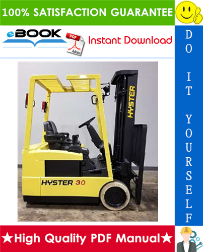 Thumbnail ☆☆ Best ☆☆ Hyster J30XMT, J35XMT, J40XMT (F160) Forklift Trucks Service Repair Manual