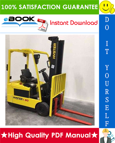 Thumbnail ☆☆ Best ☆☆ Hyster J1.60XMT, J1.80XMT, J2.00XMT (G160) Forklift Trucks Service Repair Manual