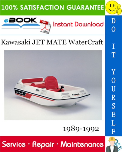 Thumbnail ☆☆ Best ☆☆ Kawasaki JET MATE WaterCraft Service Repair Manual 1989-1992 Download