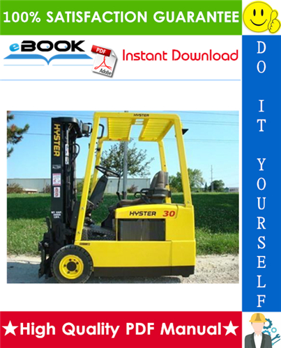 Thumbnail ☆☆ Best ☆☆ Hyster J30XMT2, J35XMT2, J40XMT2 (H160) 3-Wheel Electric Forklift Trucks Service Repair Manual