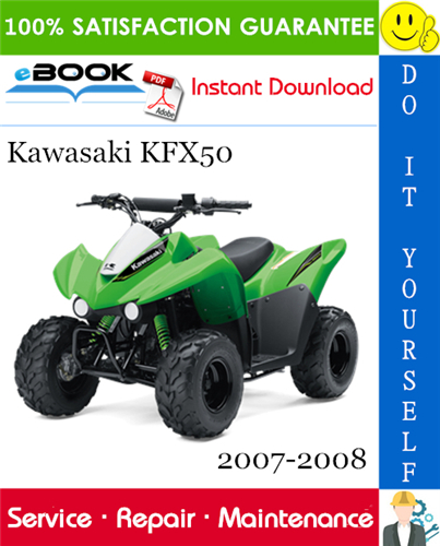 Thumbnail ☆☆ Best ☆☆ Kawasaki KFX50 All Terrain Vehicle Service Manual Supplement 2007-2008 Download