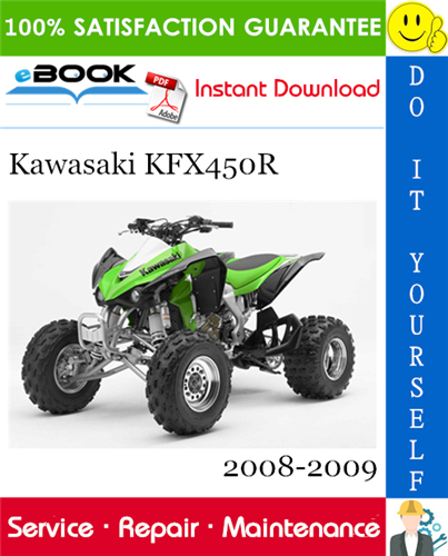 Thumbnail ☆☆ Best ☆☆ Kawasaki KFX450R All Terrain Vehicle Service Repair Manual 2008-2009 Download