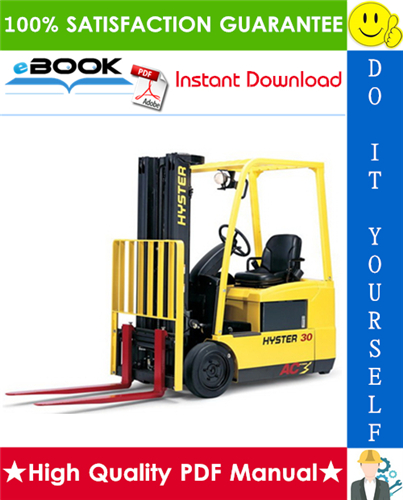 Thumbnail ☆☆ Best ☆☆ Hyster J30ZT, J35ZT, J40ZT (J160) Forklift Trucks Service Repair Manual