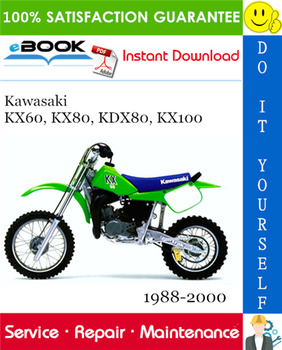 Thumbnail ☆☆ Best ☆☆ Kawasaki KX60, KX80, KDX80, KX100 Motorcycle Service Repair Manual 1988-2000 Download