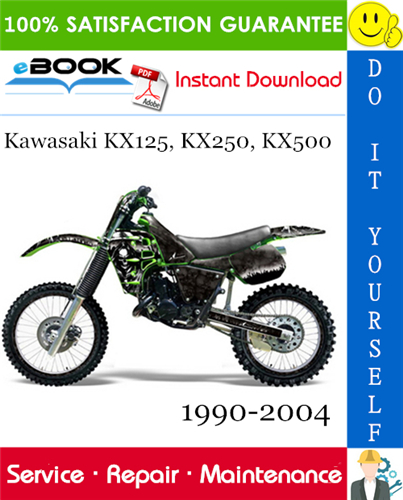 Thumbnail ☆☆ Best ☆☆ Kawasaki KX125, KX250, KX500 Motorcycle Service Repair Manual 1990-2004 Download